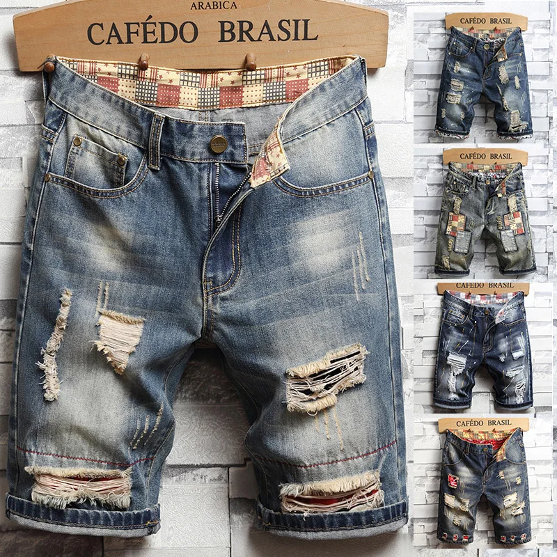 Levis Jeans 501 - Zomerkleding nieuwe mannen vintage gescheurde korte