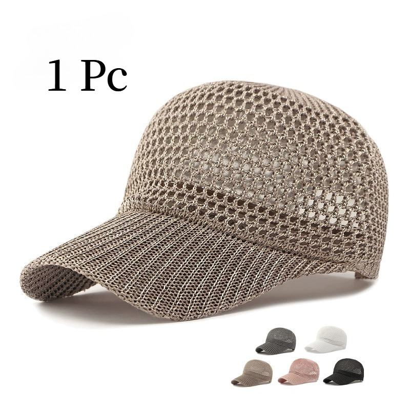 Baseball Cap Structured - Heren Dames ademende mesh baseballpet Lichtgewicht