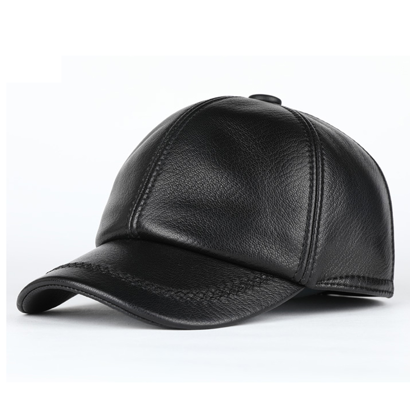 Baseball Cap Structured - Volwassen Nieuwe Lederen Hoed Mannen Vrouwen
