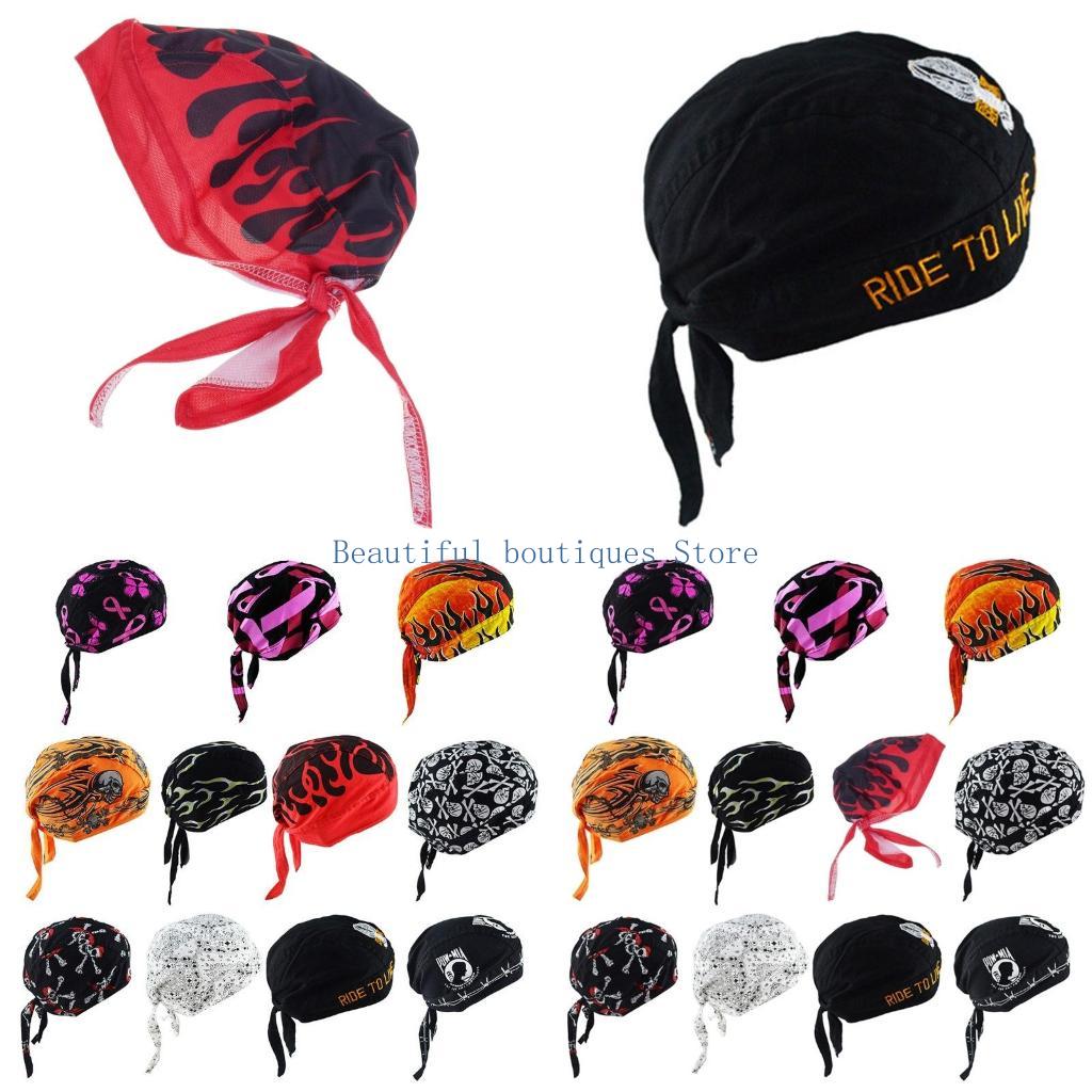 Skull Cap Helmet Liner - U4LF Schedelpet Piraathoed Fietsen Bandana Katoen