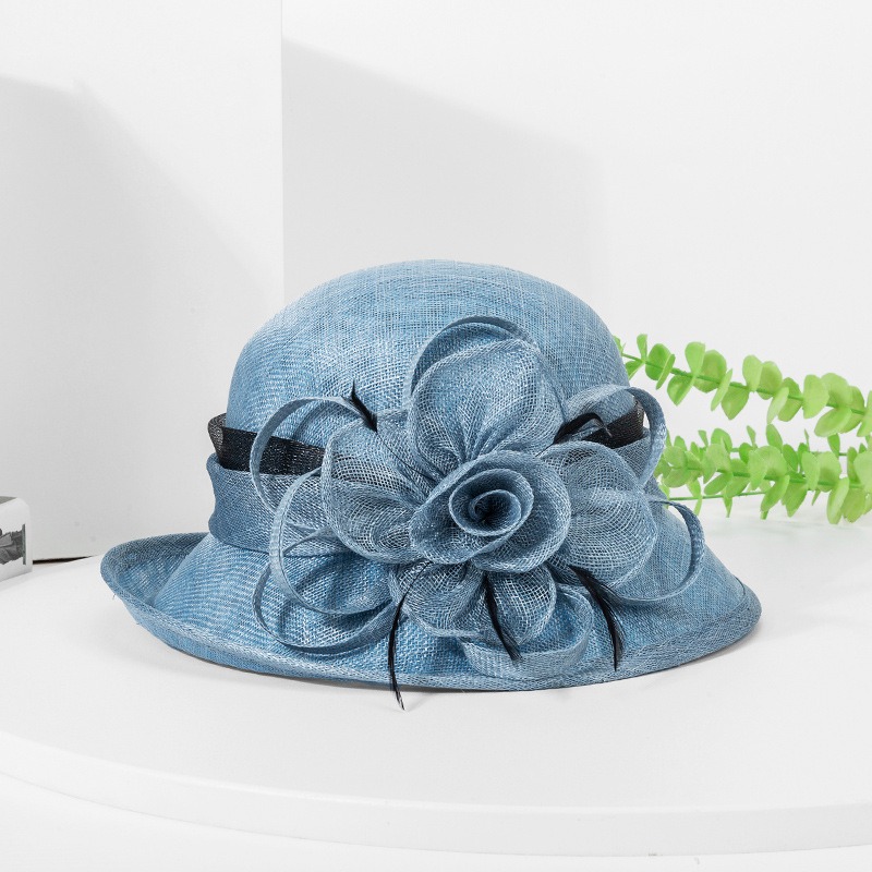 Sun Hat Wide Brim - Trendy organza zonnehoeden met ruches, brede