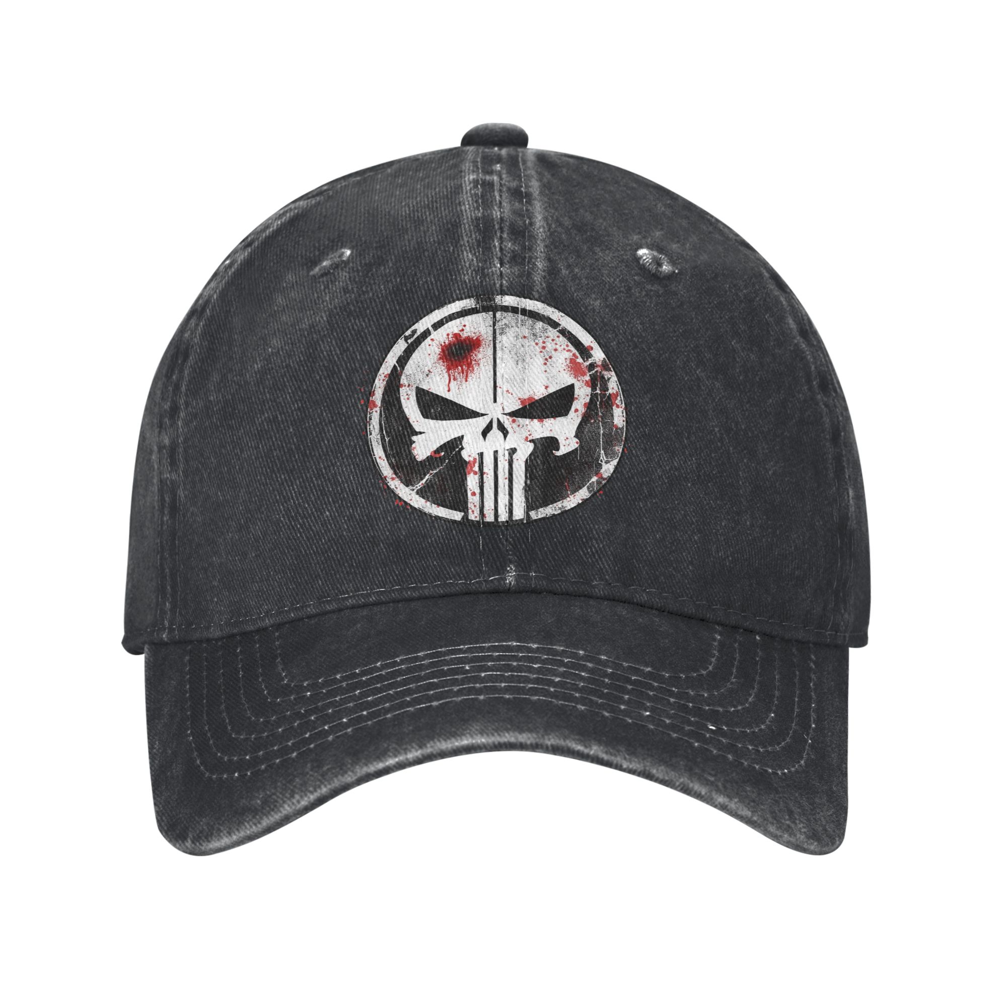 Skull Cap Helmet Liner - Casual Punisher Blood Baseball Caps voor