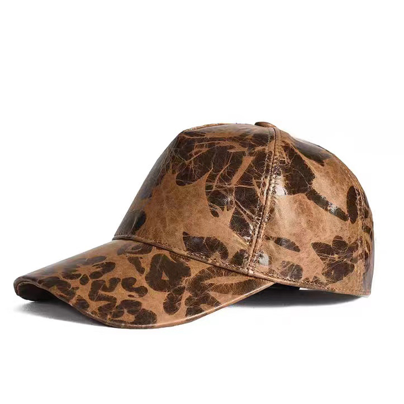 Baseball Cap Structured - Letters Gedrukt Lederen Baseball Caps voor
