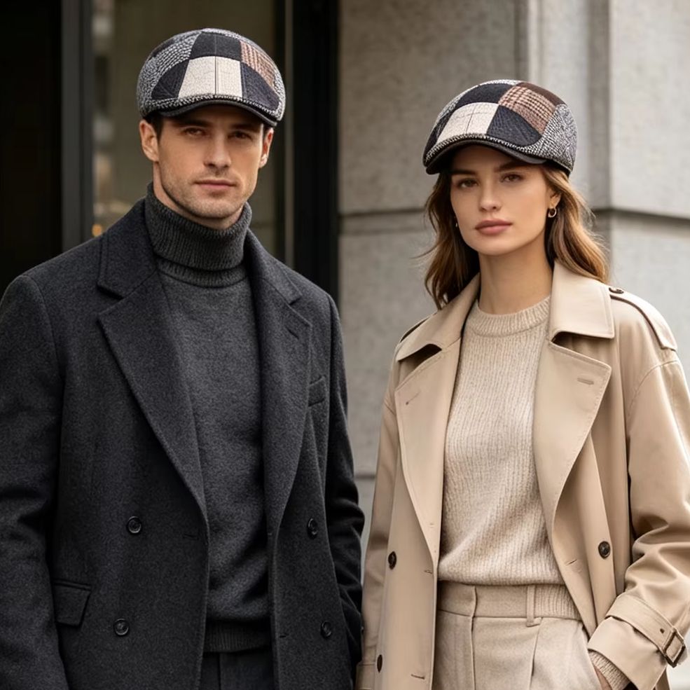 Newsboy Cap Ivy - High-End Klassieke Heren Patchwork Krantenverkoper Hoed