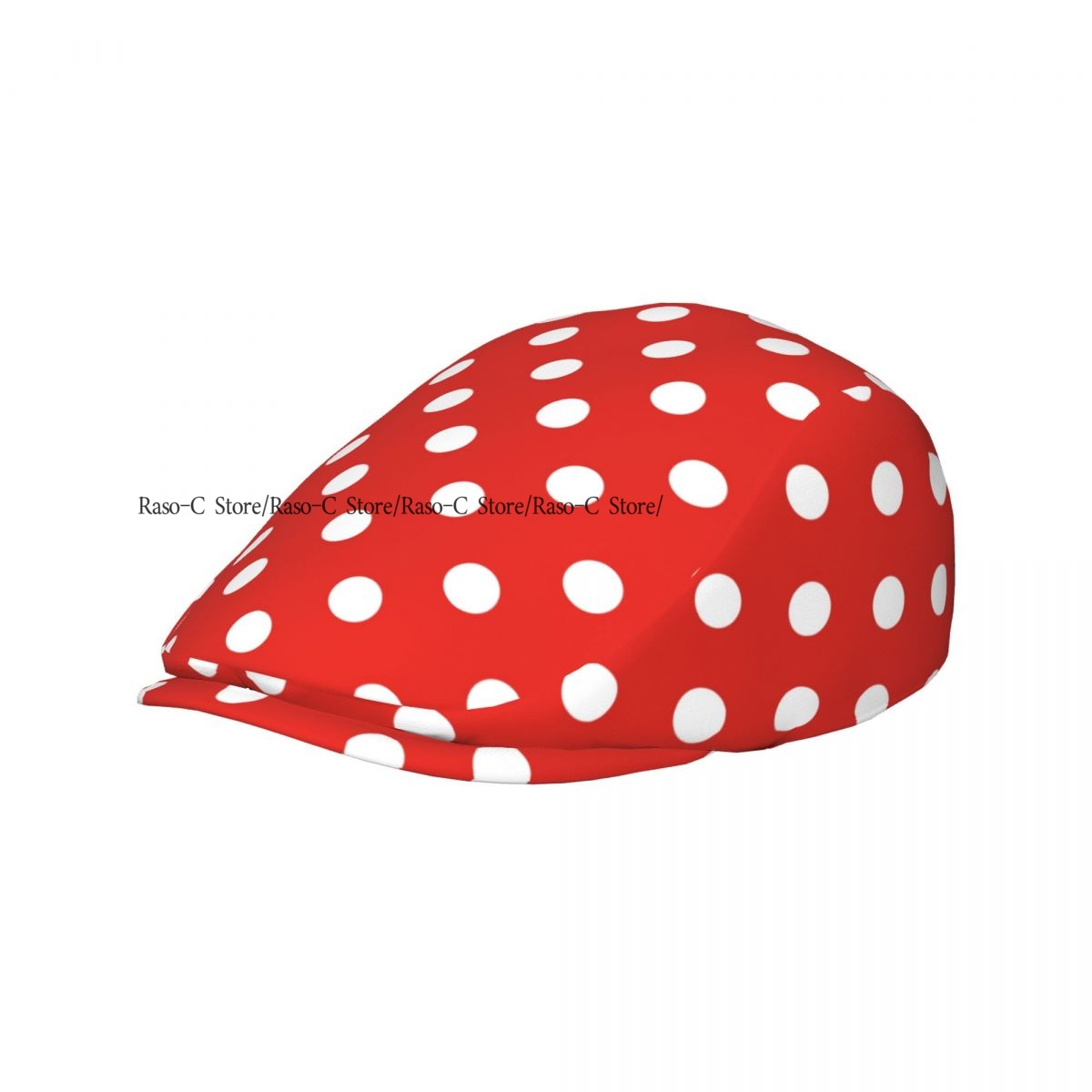 Newsboy Cap Ivy - Unisex volwassen voorwaartse pet met witte
