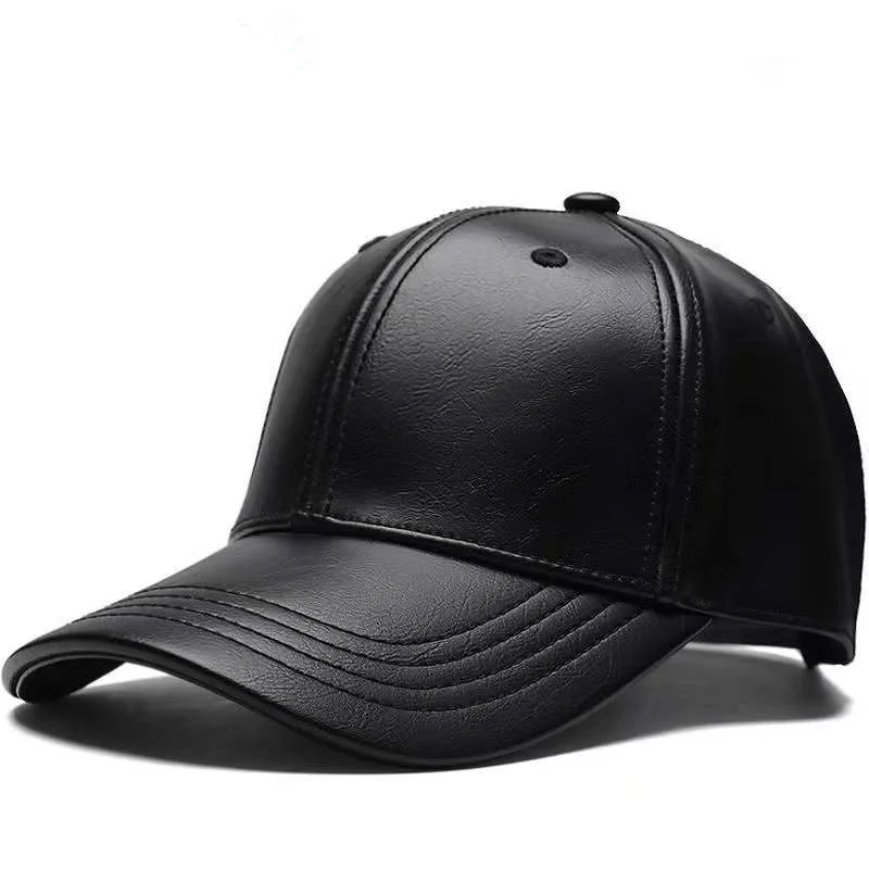 Unisex baseballcap van PU leer - Baseball Cap Structured recensie en prijs