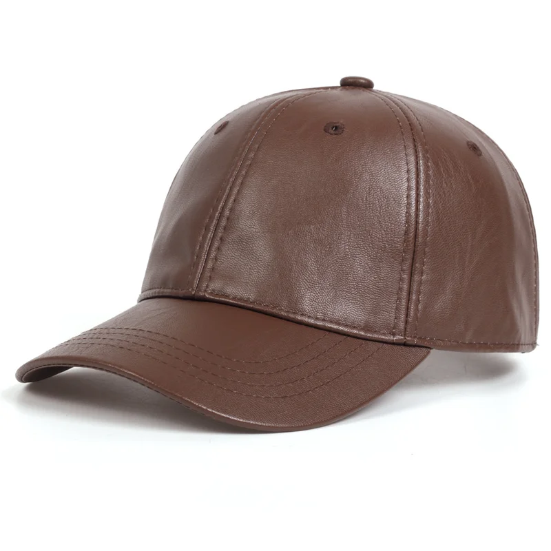 Unisex baseballcap van PU leer - Baseball Cap Structured recensie en prijs