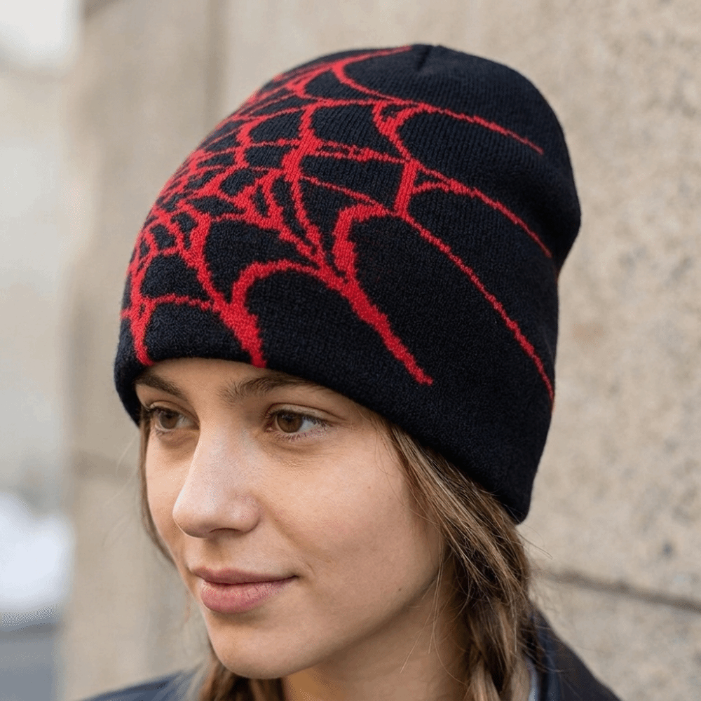 Gotische zachte muts met spinn - Beanie Cuffed Knit recensie en prijs