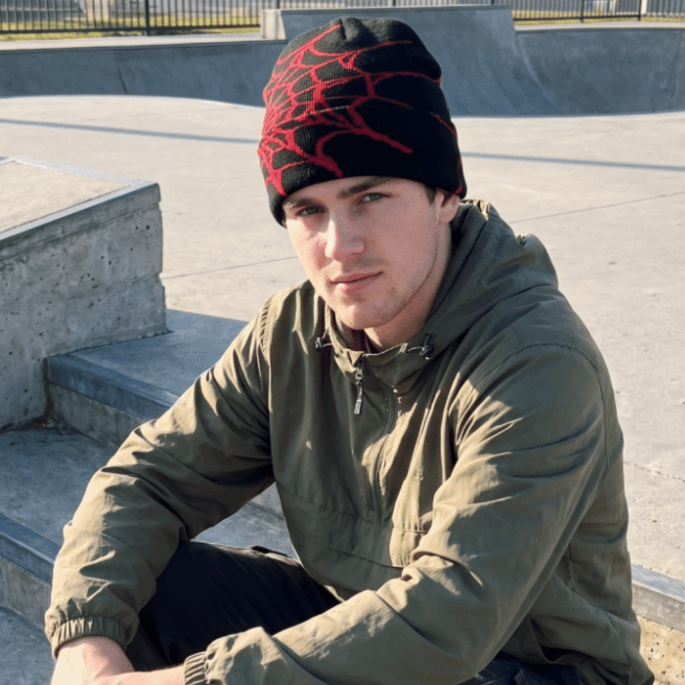 Gotische zachte muts met spinn - Beanie Cuffed Knit recensie en prijs
