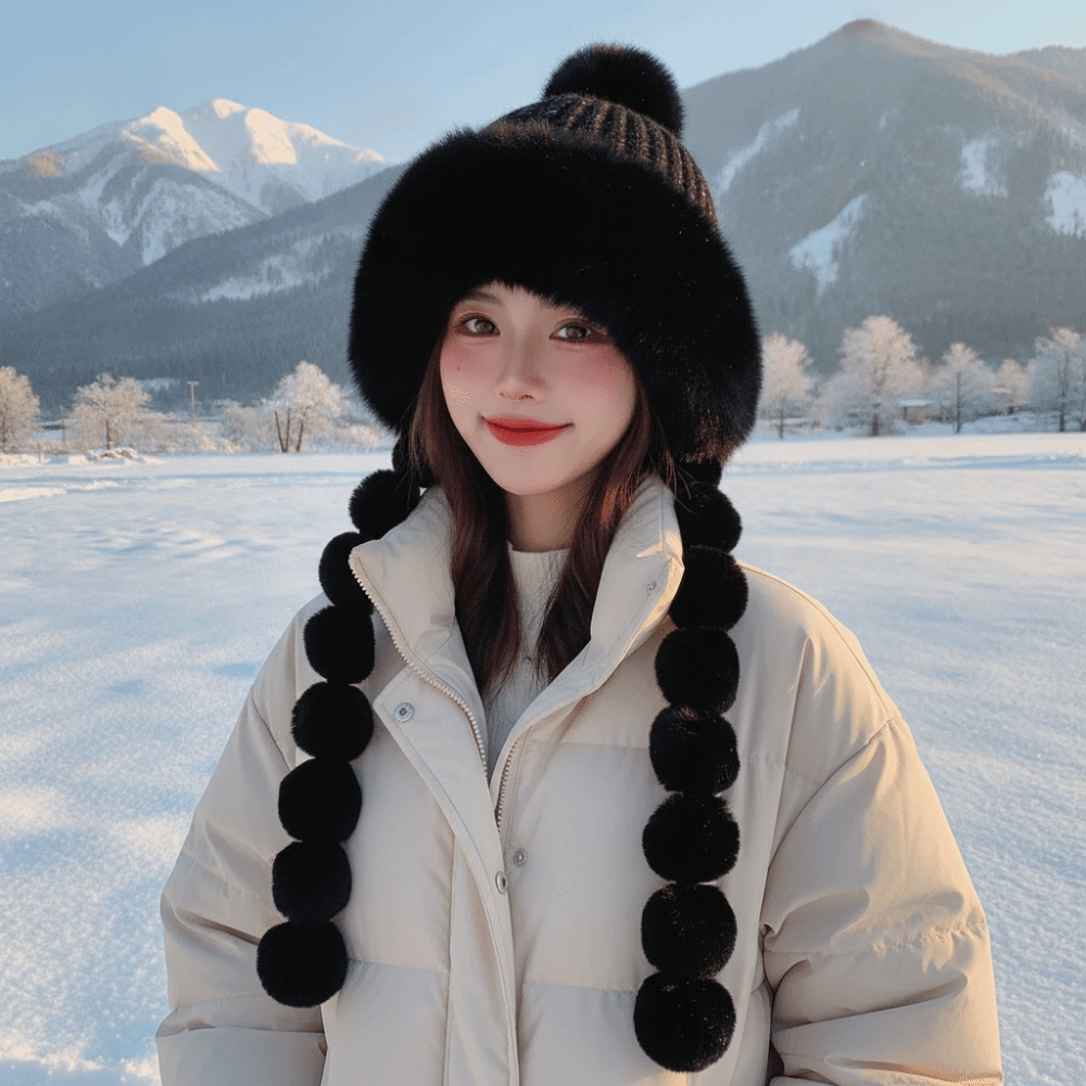 Fleece gevoerde pomponmuts met - Winter Trapper Hat recensie en prijs